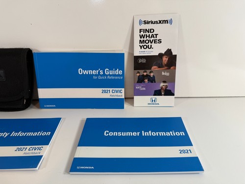 2021 Honda Civic Hatchback Owners Guide Manual Free Shipping OEM - Picture 3 of 4