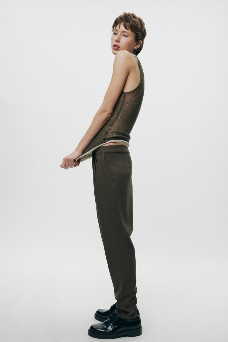ZARA M (L) Khaki Green Wrap Pants ZW COLLECTION 1749/242 ZARA M (L) Khaki Green Wrap Pants ZW COLLECTION 1749/242