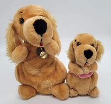 Crocker National Bank Vtg 1979 Dakin 12   8" Spaniel Dog W/Collar Medal W/Shirt