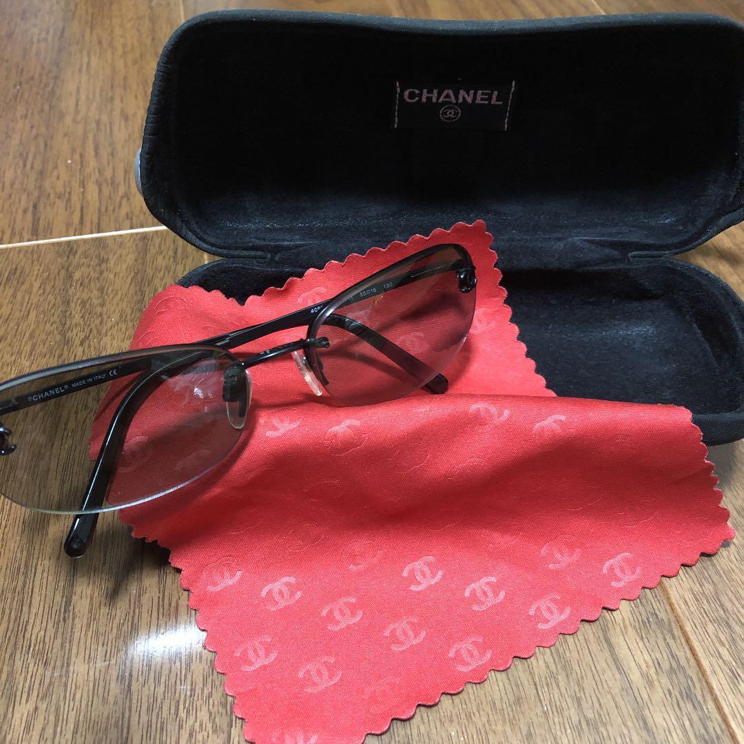 CHANEL シャネル　サングラス 4099 ブラック ココマーク Chanel 4099 Sunglasses Side CoCo Mark Black Lens Ladies Made