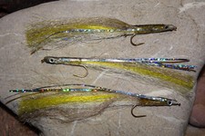 3 St.MARK`S Epoxy SANDAAL Tobiasfisch Sandeel Streamer # 6 Meerforelle Hornhecht