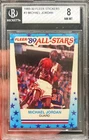 1989-90 Fleer Michael Jordan All Stars Stickers Basketball Card #3 BGS 8