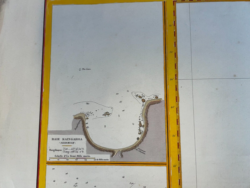 CHATHAM ISLANDS NEW ZEALAND 1890 LARGE ANTIQUE SEA CHART 19TH CENTURY - Picture 7 of 8