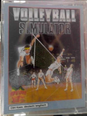 Volleyball Simulator (Softgold) Commodore C64 (Tape) (Game & Box) 100% ok
