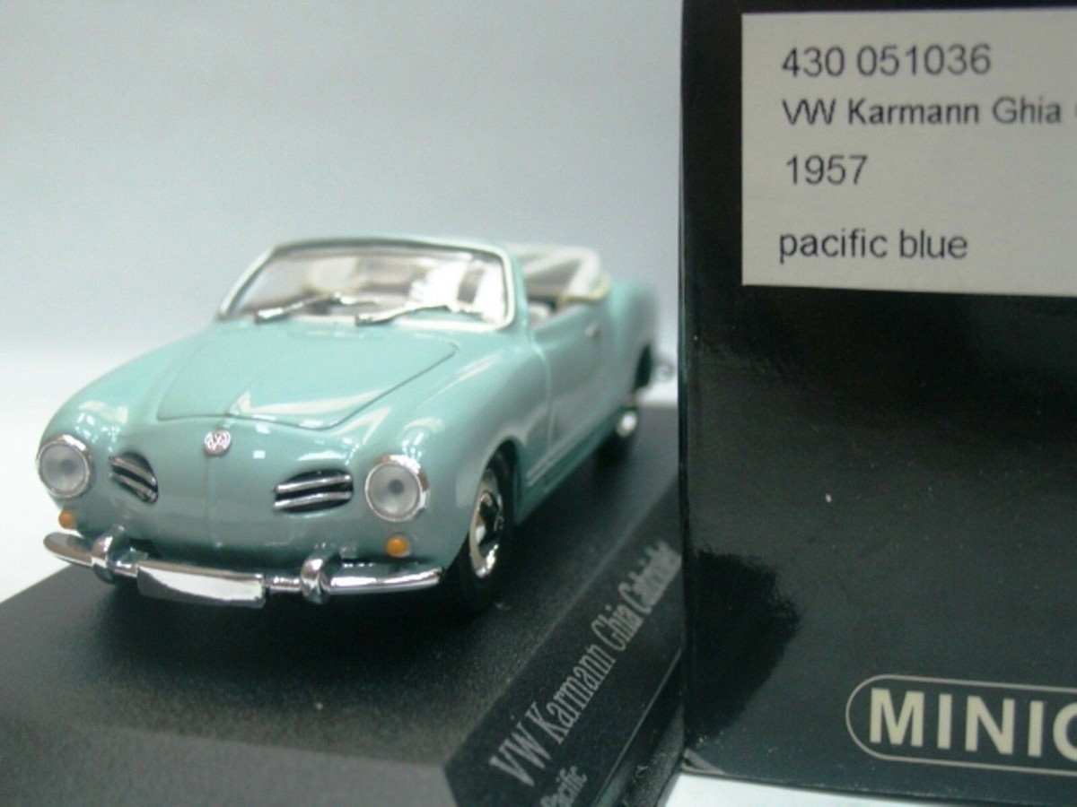 ミニカー1/18箱ありVolkswagen Karmann Ghia 1957 WOW EXTREMELY RARE VW Karmann Ghia T141 Cabriolet 1957 Pac Blue 1