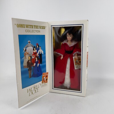 World Doll 1989 50th Anniversary Gone with the Wind Scarlett in O Hara Red Dress