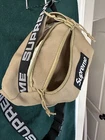 Authentique sac taille Supreme SS18 Cordura marron