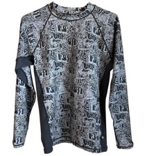 LOST Kids XL Surf Swim Shirt Abstract Grafitti Print Polyester Spandex