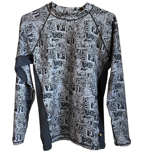 LOST Kids XL Surf Swim Shirt Abstract Grafitti Print Polyester Spandex