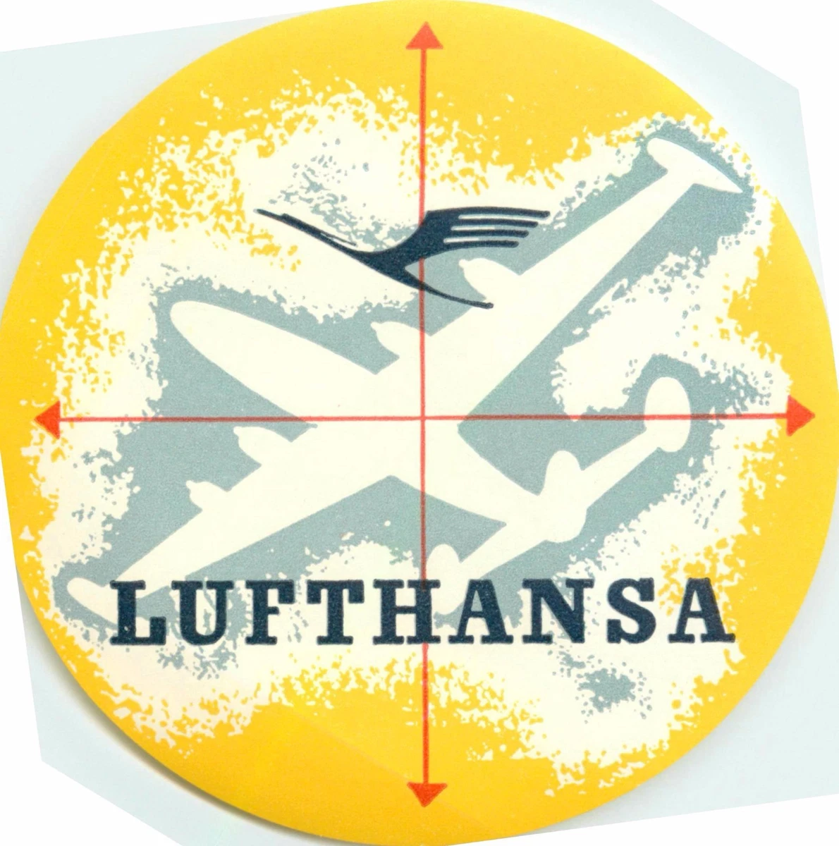 LOT D'AUTOCOLLANTS LUFTHANSA AIRLINES années 80