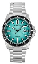 Orologio Uomo Citizen Marine Eco-Drive Quadrante Turchese Sport 100M AW1816-89L