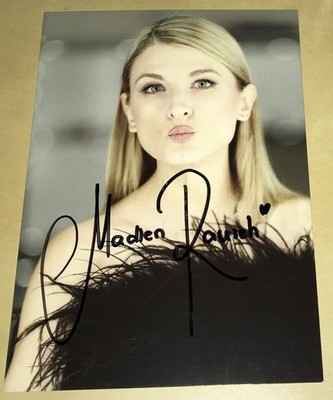 Madlen Rausch Original signierte Autogrammkarte Autogramm Karte Model Musik #24
