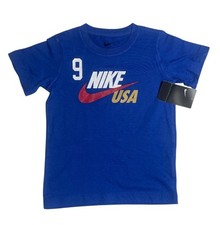 NIKE USA T-SHIRT, NUMBER 9, GIRLS sizes SMALL 7 , NEW/TAG, ROYAL OR RED