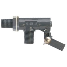 KERICK PT3838187 Float Valve,3/8 In,PVC,Bulkhead Mount 4DMD7