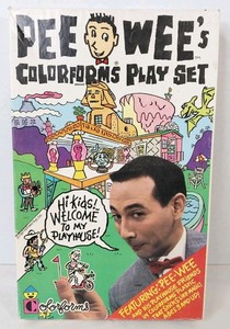 Vintage Pee-Wee's Playhouse Colorforms Adventure Playset PEE-WEE'S Playhouse