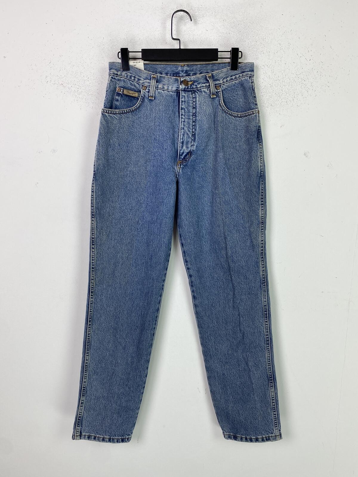 Wrangler Lucy Blue Straight Comfort Fit High Rise Jeans W14 L30 New