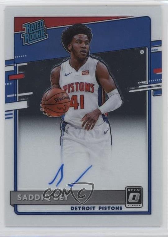 2020-21 Panini Donruss Optic Rated Signatures Saddiq Bey #169 Rookie Auto RC s5j