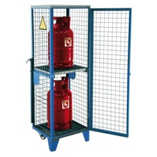 Mobiles Gasflaschendepot / Kapazität und Farbe wählbar / Gasflaschenschrank