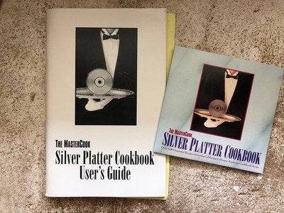 The Mastercook Silver Platter Cookbook Computer PC Disc & Instructions 1995 Vtg