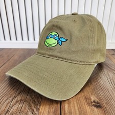 Teenage Mutant Ninja Turtles Leonardo Snapback Hat Cap Green TMNT Dad Cartoon