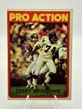 1972 Topps #120 Terry Bradshaw PRO ACTION NFL Football Steelers VG