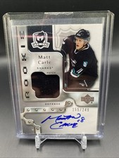 2006-07 Upper Deck The Cup - Rookie Patch Autograph Matt Carle #153 /249 (AU,...