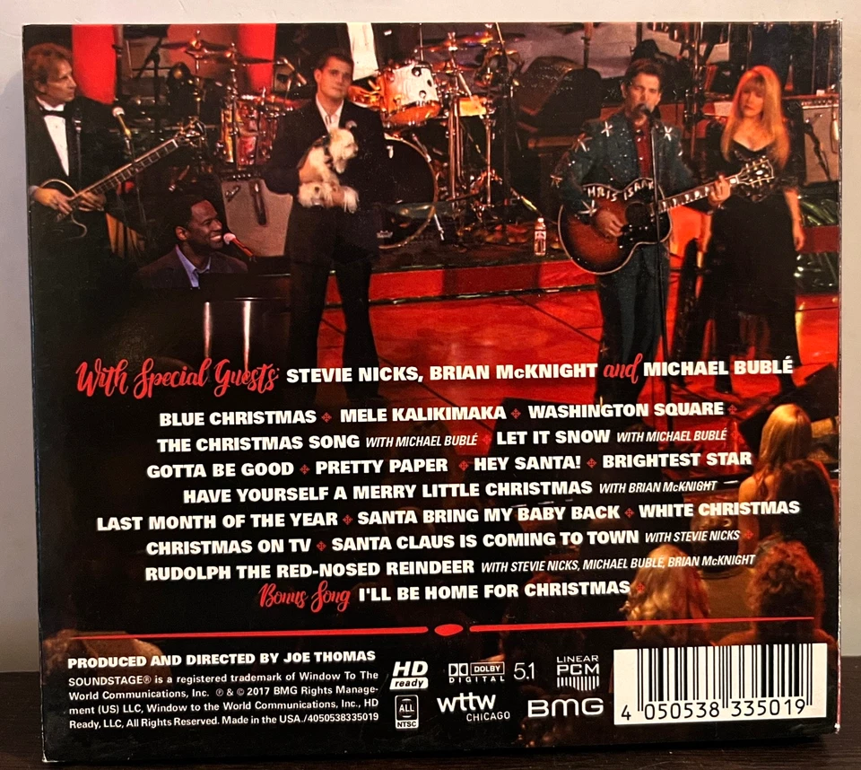 CHRIS ISAAK - Рождество жить на Soundstage (CD + DVD) - компакт-диск CD - EX - Изображение 2 из 3