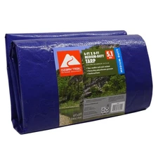 Ozark Trail Medium-Duty Tarp, 6 x 8 FT, Material PE,Easy to Clean,Removable