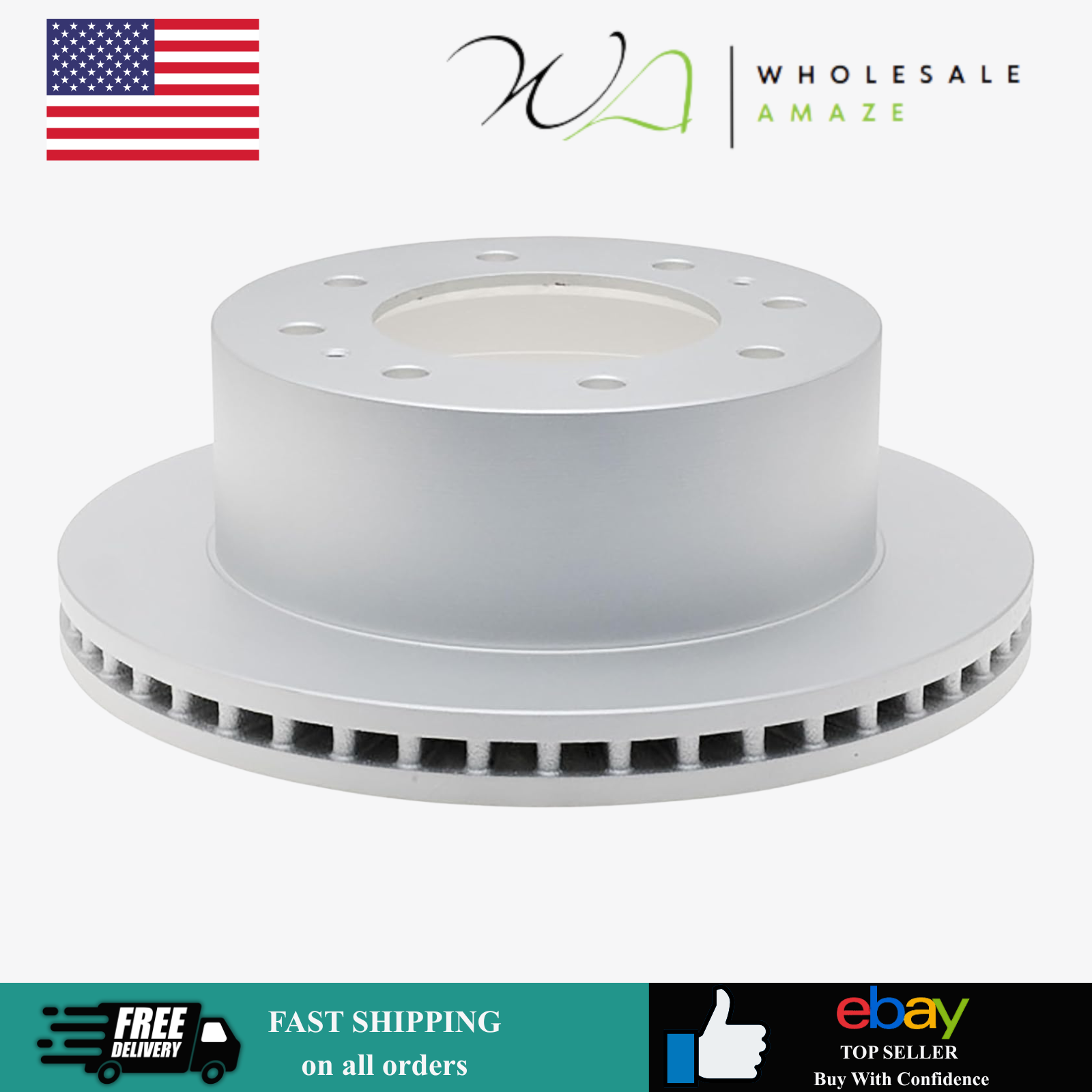 Genuine ACDelco Gold 18A2805 (88877683) Fully Coated Rear Disc Brake Rotor-image