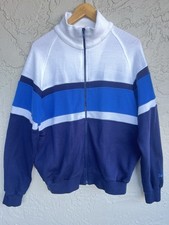 Vintage Christian Dior Monsieur Full Zip Track Jacket Sweater Color Block Men XL