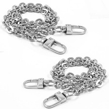 2 Pcs Metal Chain Handles Strap, Purse Chain Straps , Handbags Chain Handles for