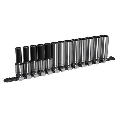 #ad Sealey AK7995 Socket Set Deep 13pc 1 2quot;Sq Drive Metric Black Series GBP 43.79