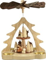 Pyramide SchäFer HöHe 22Cm NEU Teelichtpyramide Holzpyramide Erzgebirge