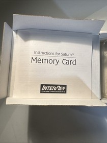 Interact Memory Card Plus (Sega Saturn) Tested Works Fully CIB Boxed With Manual