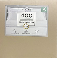 Hotel Signature Egyptian Cotton 400 Thread Count 6-piece KING Sheet Set Tan