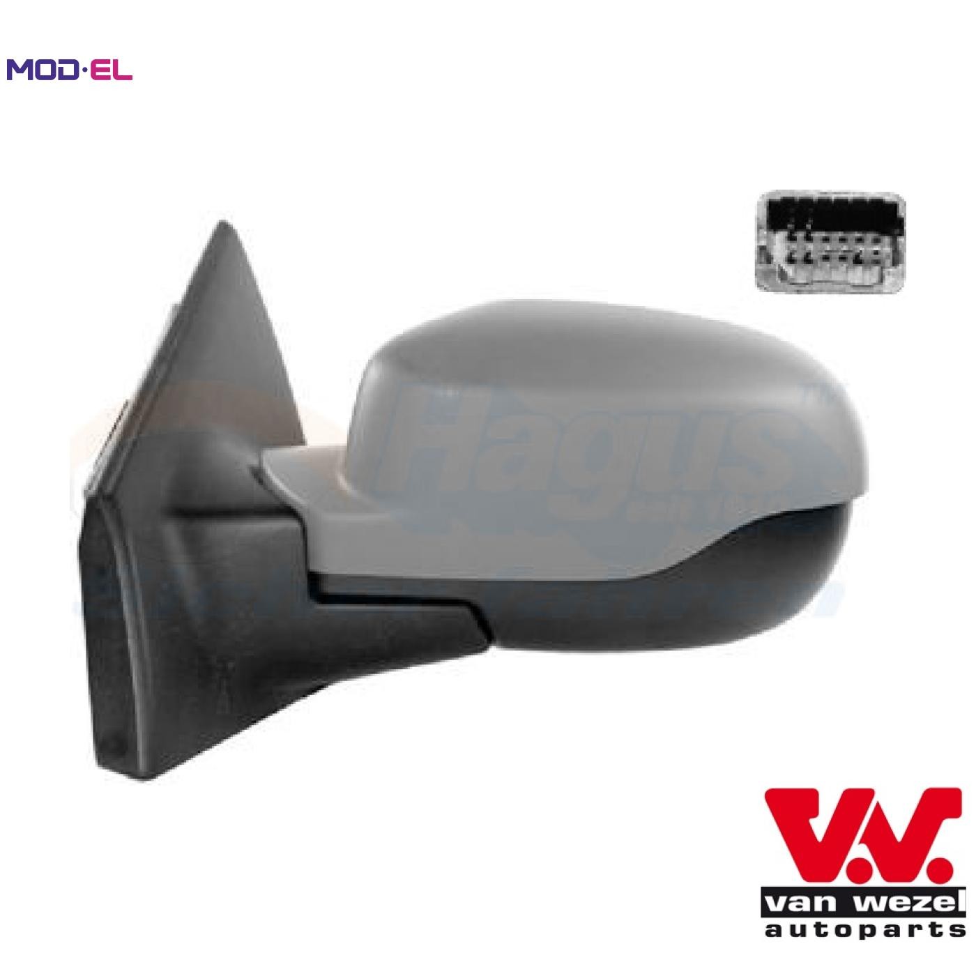 EXTERIOR MIRROR 4333817 FOR RENAULT CLIO/III/Sportour/Grandtour/EURO/CAMPUS 1.5L