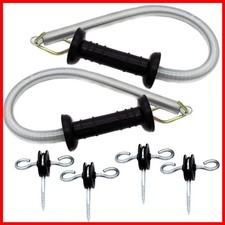 JBTOZIUY 2 Set Electric Fence Spring Gate Handles Kit 16Ft-menba 084