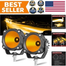 Amber Led Pods Round Led Fog Light Pods 50w 2pcs Spot Led Off Road Lights