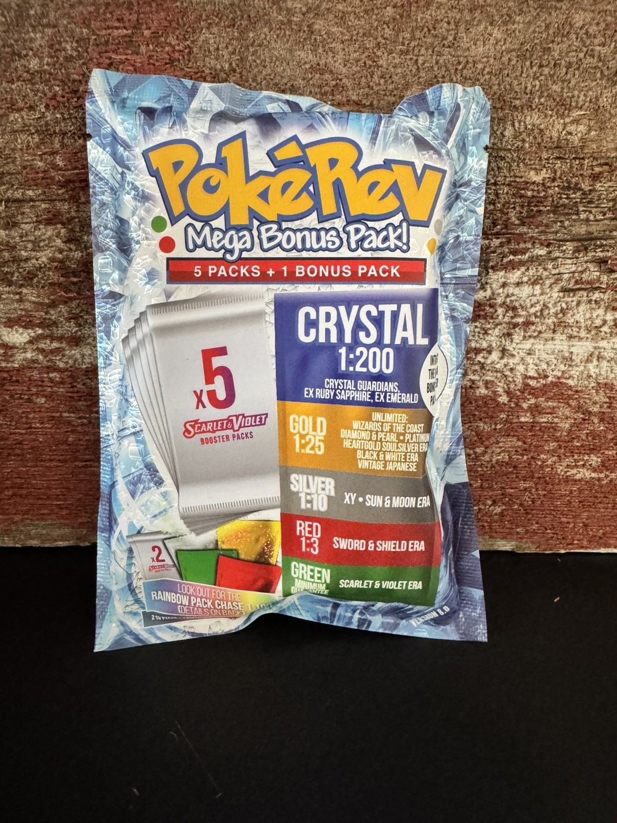Pokerev 8.0 Mystery pack Crystal Brand New Sealed 6 booster packs 
