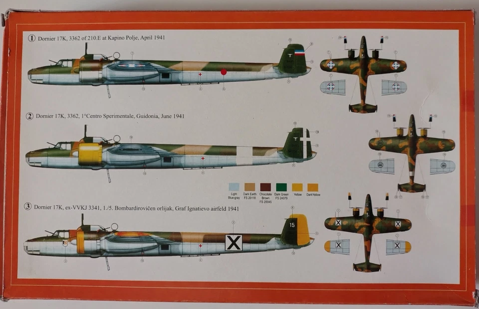 Regia Aeronautica Dornier D-17 k, scala 1/72 - Immagine 2 di 2