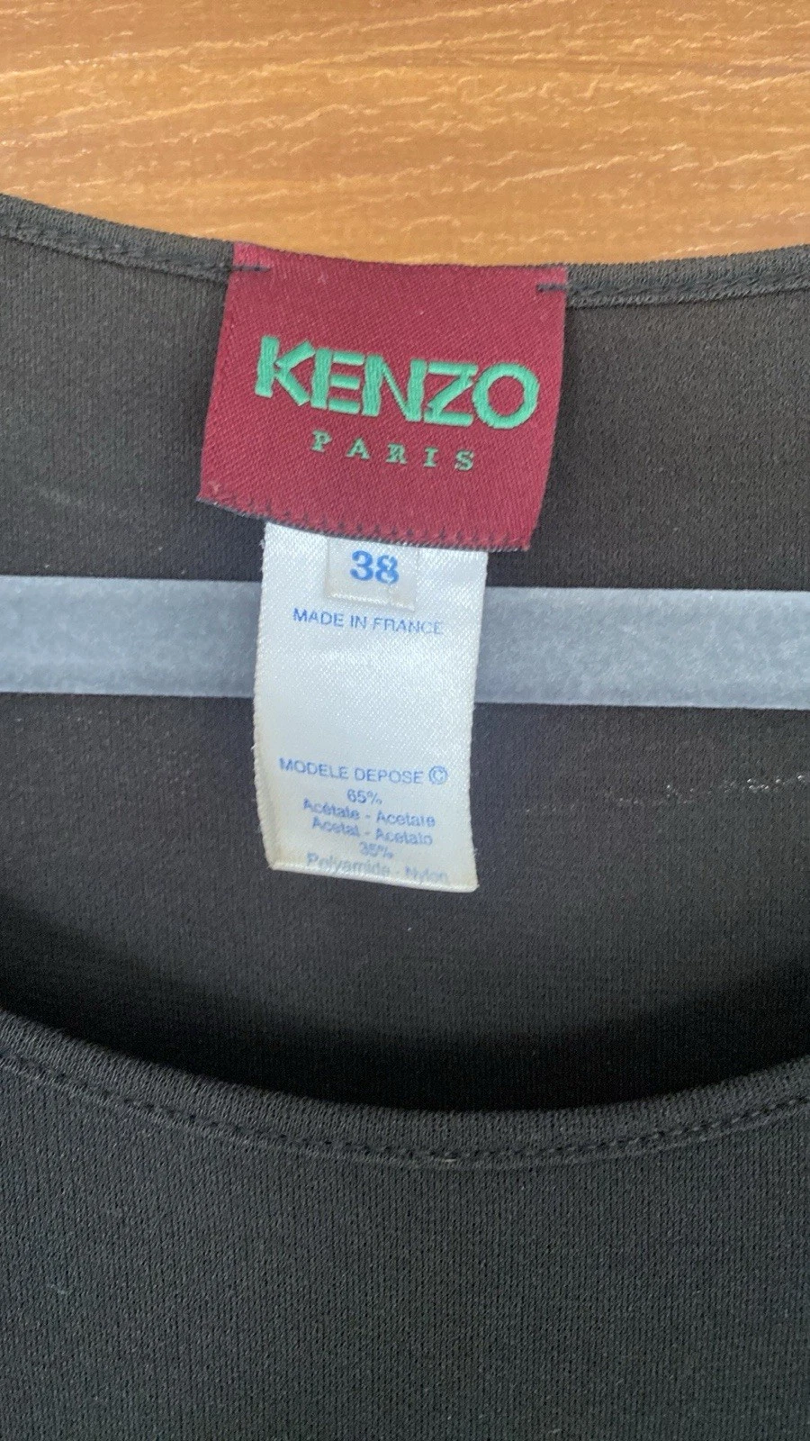 Kenzo Paris abito lungo avvolgente maglietta anni 90 38 piccolo