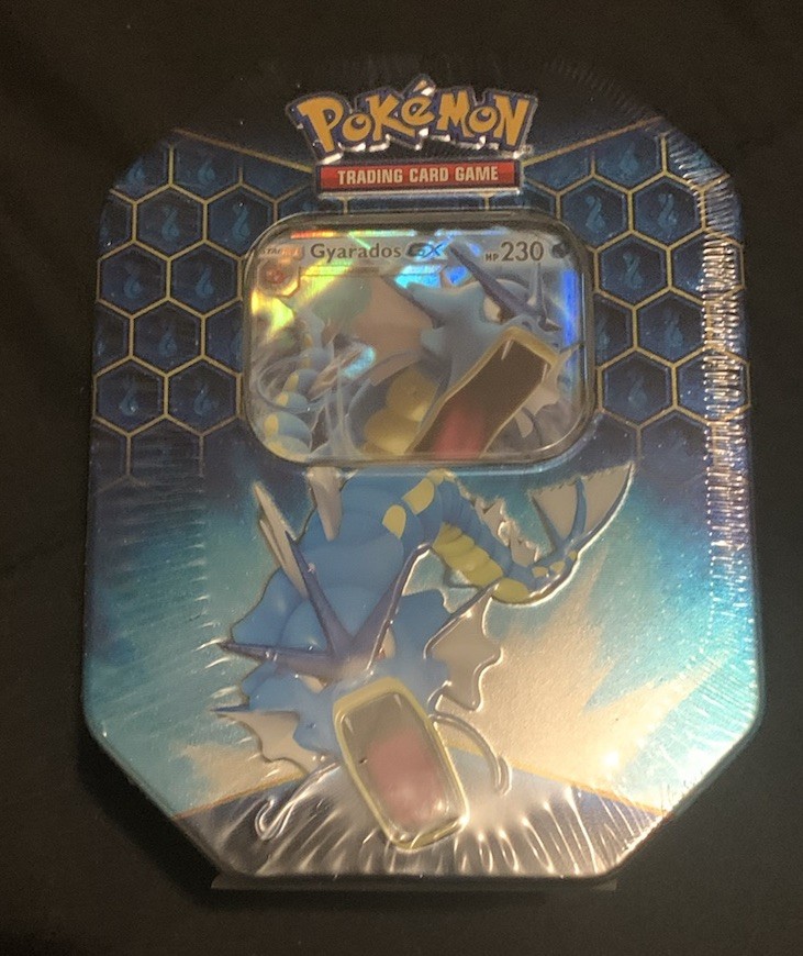 Hidden Fates Gyarados GX Tin ! NEW & Factory Sealed Pokémon TCG