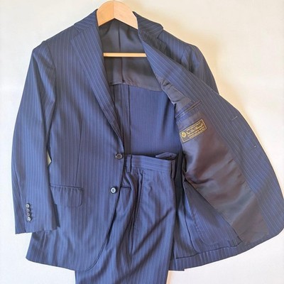 [Good Condition] Ring Jacket Loro Piana Suit Setup Stripe 42