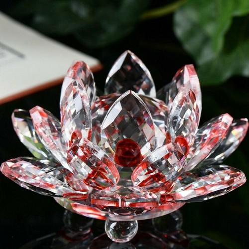Candlestick Home Decor Candle Flower Light Crystal Glass Tea Craft Lotus Holder - Picture 16 of 21