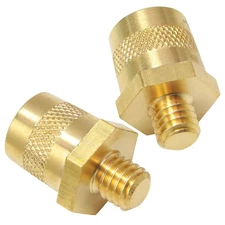 3/8-16 Thread Male Battery Terminal Connector 1 Pair Brass Auto Post Adapter