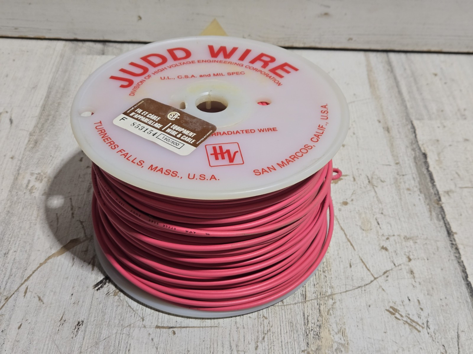 *Judd Wire 12AWG Stranded 300V, .015 Wall