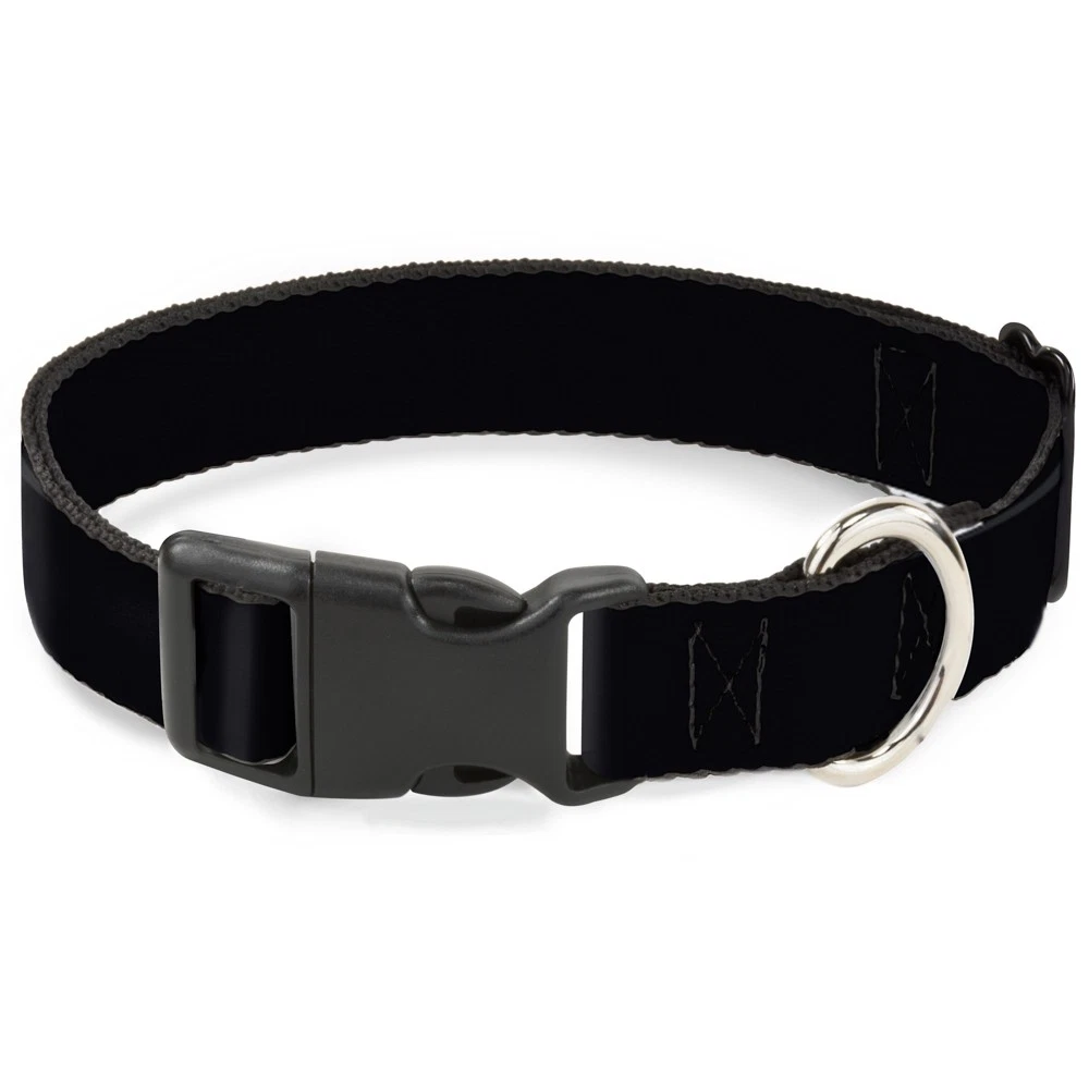 Plastic Clip Collar Black NARROW-Medium 8.5-12"