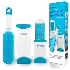 Pet Hair Remover for Clothes: Reusable Dog Cat Fur Lint 1 Pack Fresh Blue
