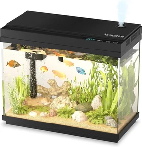 Fish Tank 2.5Gallon Fish Aquarium,Self Cleaning Fish Tank Aquarium Starter