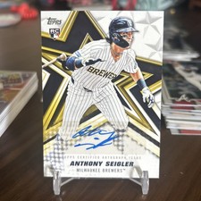2026 Topps Series 1 Anthony Seigler Baseball Stars Autograph Card #BSA-BCH RC